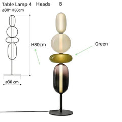 Italian Designer Colored Glass LED Floor Light | Creative Candy Lights - POUEV