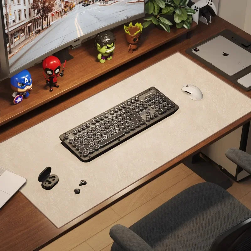 Grote Mousepad – Waterdicht | Antislip PU Suede Desk Mat voor Computer en Gaming - POUEV