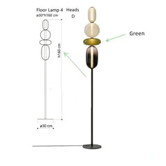 Italian Designer Colored Glass LED Floor Light | Creative Candy Lights - POUEV
