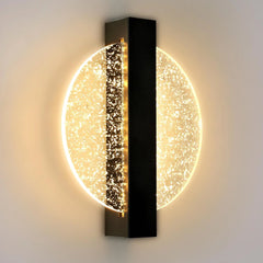 Wandlamp – Rond ontwerp – Bladsilber, warm en gezellig licht