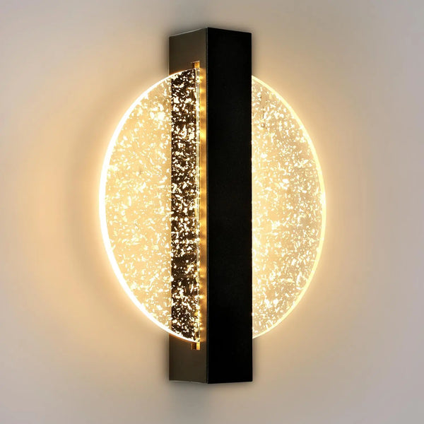 Wandlamp – Rond ontwerp – Bladsilber, warm en gezellig licht