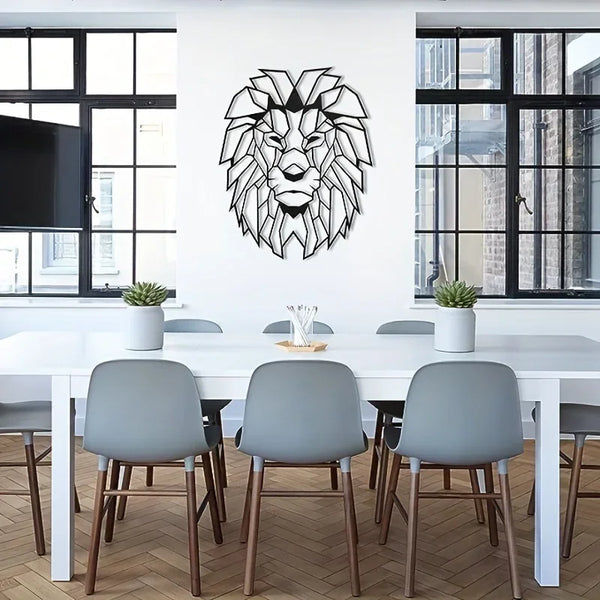 Metal Lion Wall Decoration | Lion Head Metal Wall Art