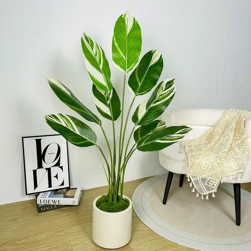 Kunststof Bloempot met Keramische Look | Nordic Plantenpot voor Woningdecoratie