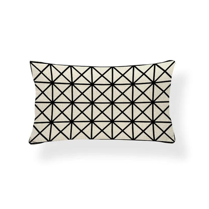 Rechthoekige Kussenhoes | Geometrisch Zigzag Design | Scandinavische Stijl