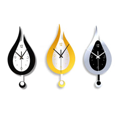 Modern Water Droplet Wall Clock | Acrylic Pendulum Clock for Home & Office Decor