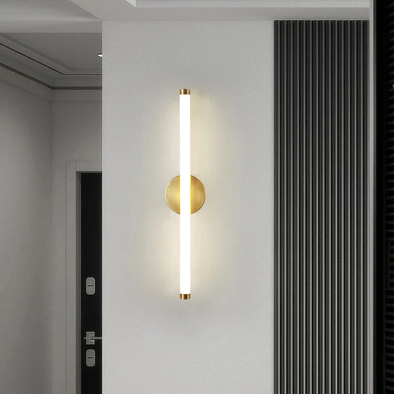 Wandlamp – Elegante verlichting – Goud-acryl ontwerp