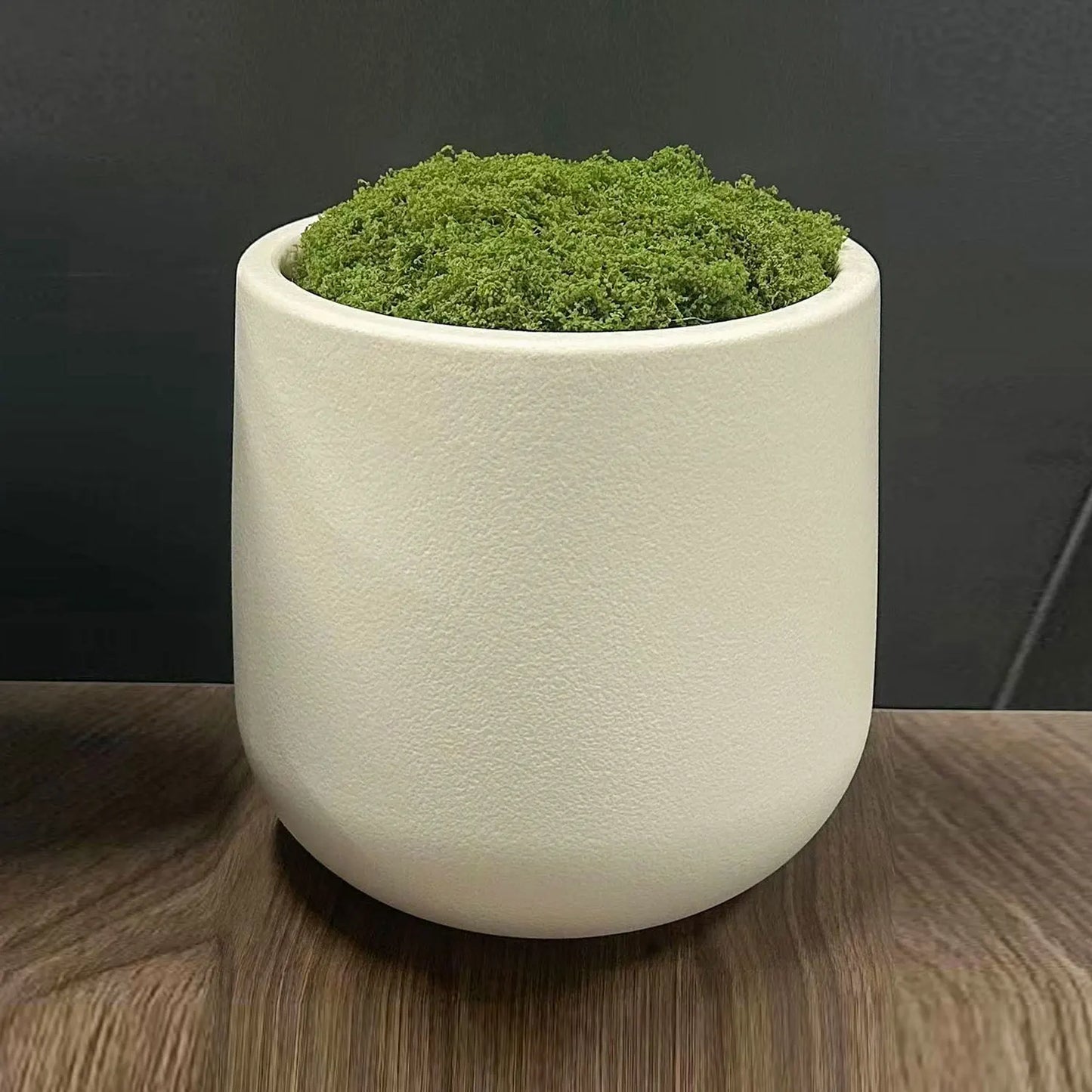 Plastic Bloempot met Keramische Look | Nordic Plantenpot voor Woningdecoratie