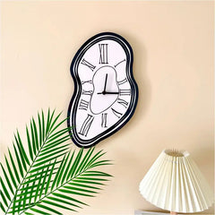 Modern Irregular Wall Clock | Unique Distorted Design for Home Décor