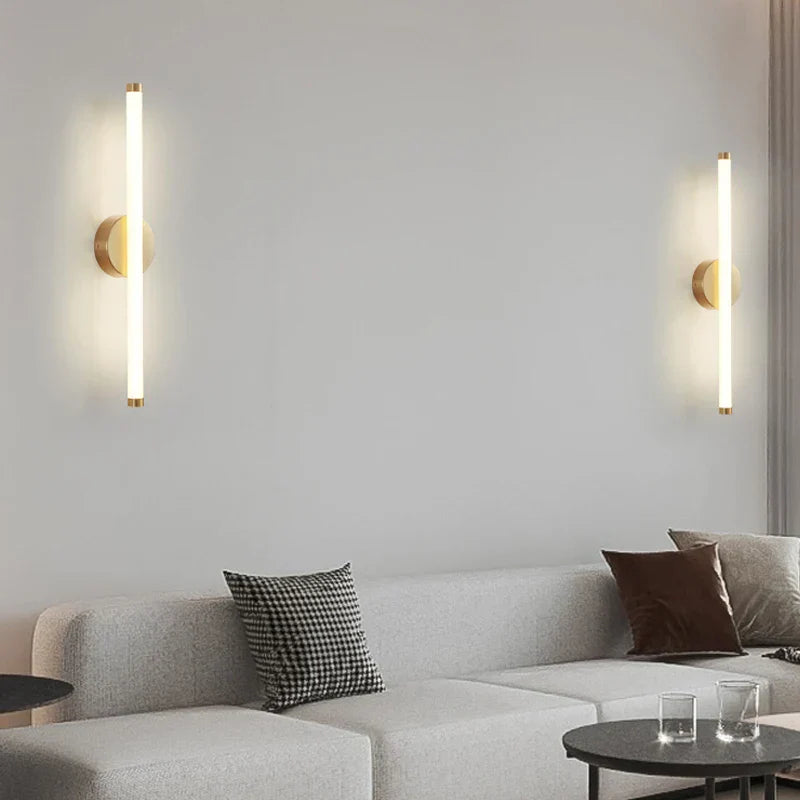 Wandlamp – Elegante verlichting – Goud-acryl ontwerp