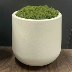 Kunststof Bloempot met Keramische Look | Nordic Plantenpot voor Woningdecoratie