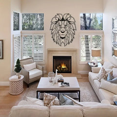 Metal Lion Wall Decoration | Lion Head Metal Wall Art