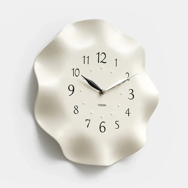 Modern Minimalist White Wall Clock | Elegant Home & Living Room Décor
