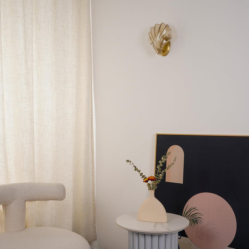 Wandlamp – Elegantes Muscheldesign – Langlebig en uniek decor