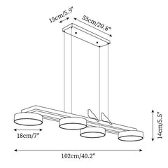 Hanglamp – Stijlvol ontwerp – Geschikt voor diverse interieurstijlen | E27 fitting, energiezuinig