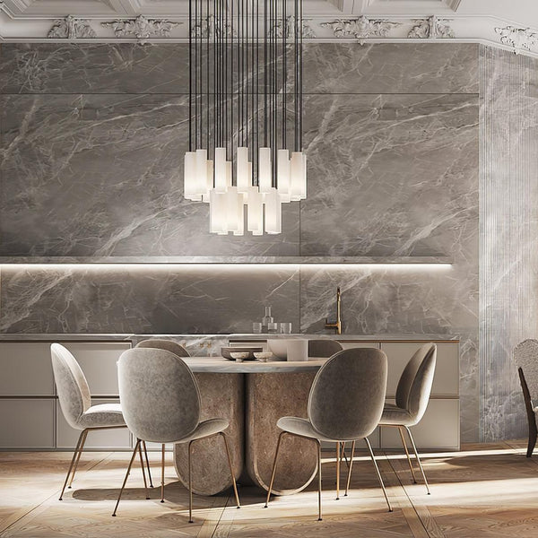 Hanglamp – Modern ontwerp – Albasten materiaal, geschikt voor diverse interieurstijlen