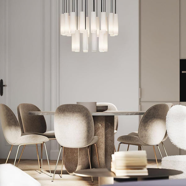 Hanglamp – Modern ontwerp – Albasten materiaal, geschikt voor diverse interieurstijlen