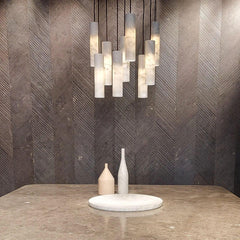 Hanglamp – Modern ontwerp – Albasten materiaal, geschikt voor diverse interieurstijlen