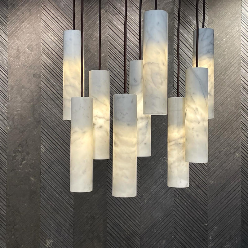 Hanglamp – Modern ontwerp – Albasten materiaal, geschikt voor diverse interieurstijlen