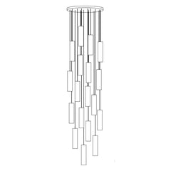 Hanglamp – Modern ontwerp – Albasten materiaal, geschikt voor diverse interieurstijlen