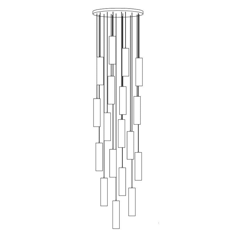 Hanglamp – Modern ontwerp – Albasten materiaal, geschikt voor diverse interieurstijlen