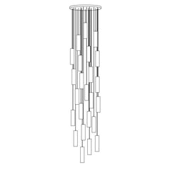 Hanglamp – Modern ontwerp – Albasten materiaal, geschikt voor diverse interieurstijlen