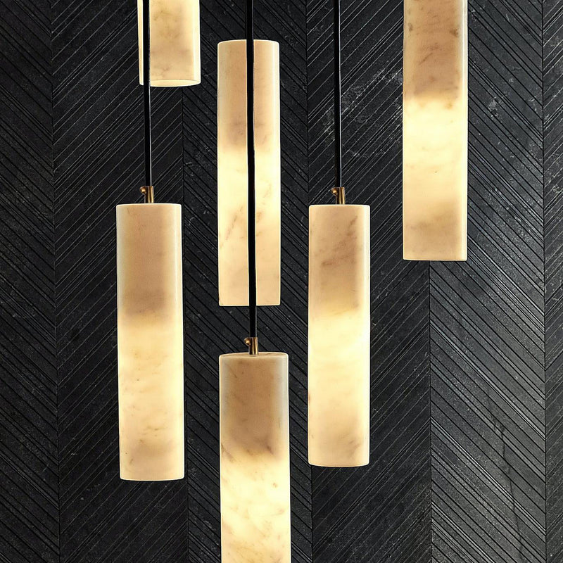 Hanglamp – Modern ontwerp – Albasten materiaal, geschikt voor diverse interieurstijlen