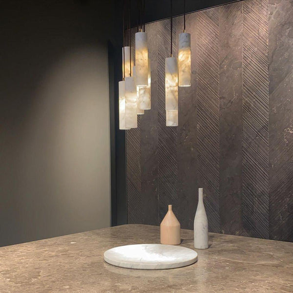 Hanglamp – Modern ontwerp – Albasten materiaal, geschikt voor diverse interieurstijlen