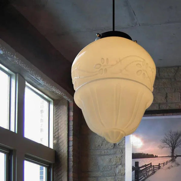 Hanglamp – Melkglas ontwerp – Geschikt voor diverse interieurstijlen | E27 fitting