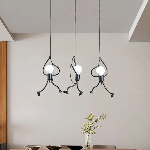 Hanglamp | Retro-stijl | IJzer met decoratieve bevestiging