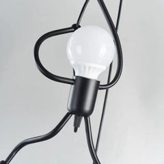 Hanglamp | Retro-stijl | IJzer met decoratieve bevestiging