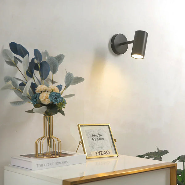 Wandlamp – Moderne LED-lamp – Verstelbaar, geborsteld goud