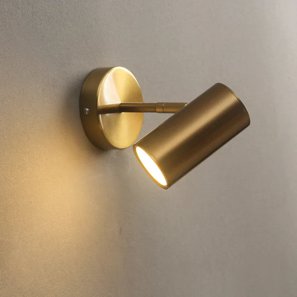 Wandlamp – Moderne LED-lamp – Verstelbaar, geborsteld goud