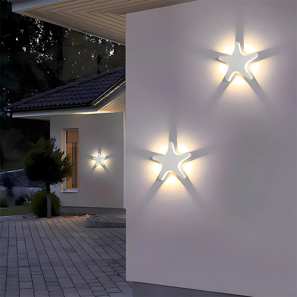 Wandlamp LED – Stervormig ontwerp – Creatieve buitenverlichting voor stijlvolle ambiance