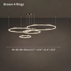 Gelaagde Ringvorm Hanglamp – Modern ontwerp – Geschikt voor diverse interieurstijlen