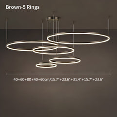 Gelaagde Ringvorm Hanglamp – Modern ontwerp – Geschikt voor diverse interieurstijlen