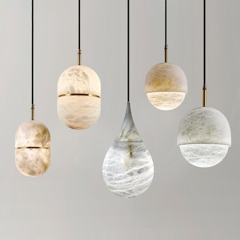 Hanglamp – Marmer design – Geschikt voor diverse interieurstijlen | E27 fitting