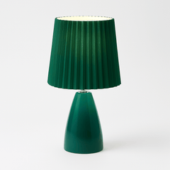 Tafellamp – Mid-Century Design – Plissé Kap & LED Verlichting