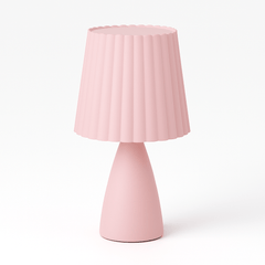 Tafellamp – Mid-Century Design – Plissé Kap & LED Verlichting