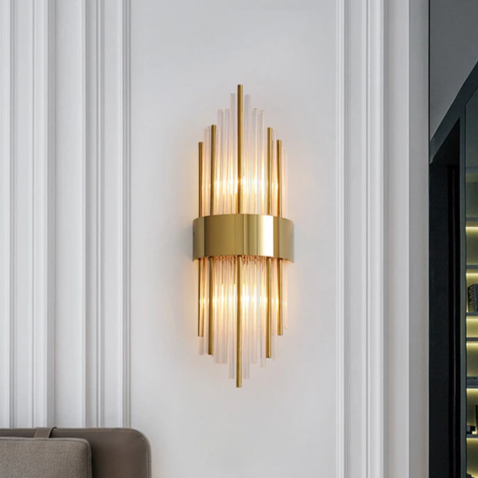 Wandlamp – Elegante Scandinavische stijl – Kristallamp met modern design
