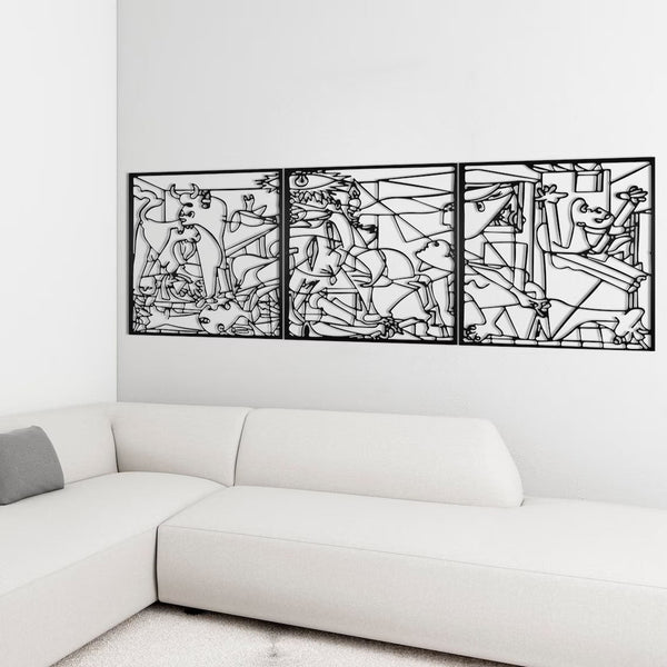 Metalen wanddecoratie – Abstracte Kunst – Duurzaam Materiaal, Uniek Ontwerp