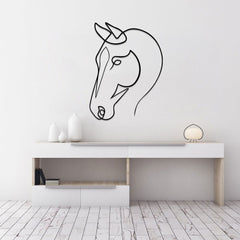 Metalen wanddecoratie – Paard Ontwerp – Duurzaam Staal, Voor Binnen en Buiten