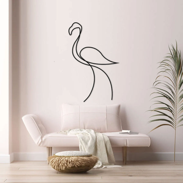 Metalen wanddecoratie – Flamingo Ontwerp – Duurzaam Materiaal