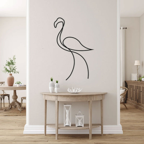 Metalen wanddecoratie – Flamingo Ontwerp – Duurzaam Materiaal