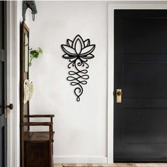 Metalen wanddecoratie – Lotusvormig Design – Duurzaam Materiaal