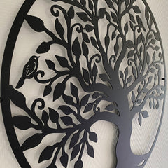 Metalen wanddecoratie | Levensboom Ontwerp | Duurzaam Materiaal