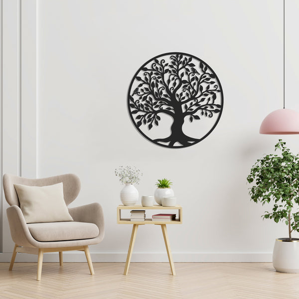 Metalen wanddecoratie | Levensboom Ontwerp | Duurzaam Materiaal