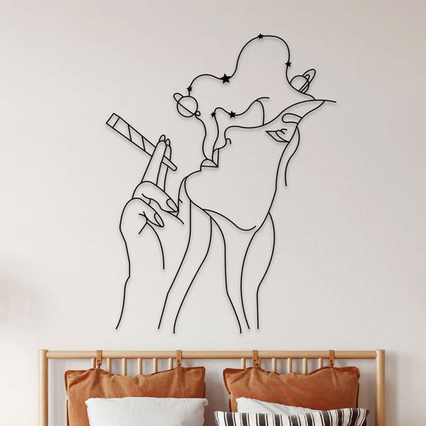 Metalen wanddecoratie – Artistiek ontwerp – Duurzaam materiaal
