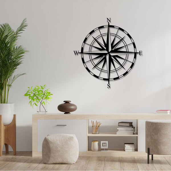Metalen wanddecoratie | Kompas Design | Duurzaam Materiaal