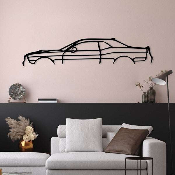 Metalen wanddecoratie – Vintage Auto Design – Duurzaam Materiaal, Unieke Wandversiering