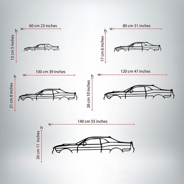 Metalen wanddecoratie – Vintage Auto Design – Duurzaam Materiaal, Unieke Wandversiering